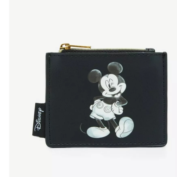 Loungefly Disney Mickey Mouse Black & White Icon Cardholde - Picture 5 of 6